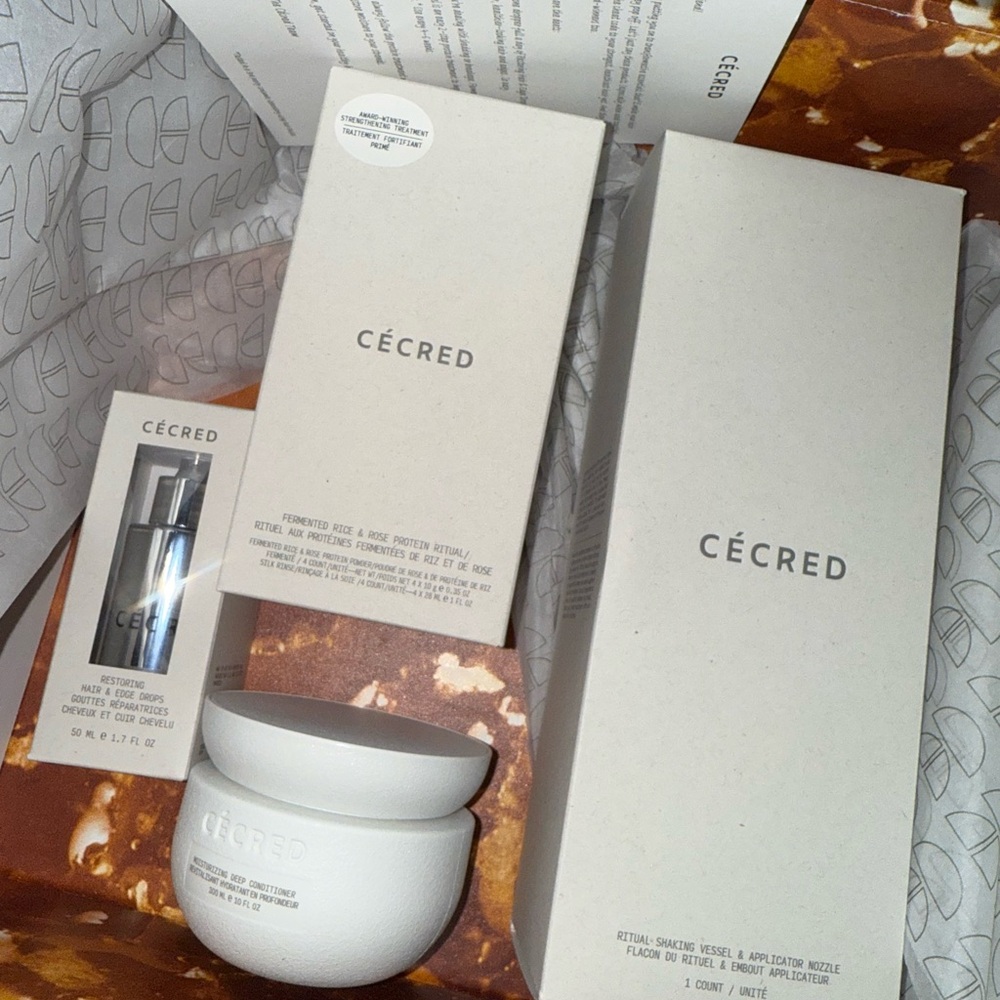 Cecred HairCare Bundle- Edge Drops, Deep Conditioner and more